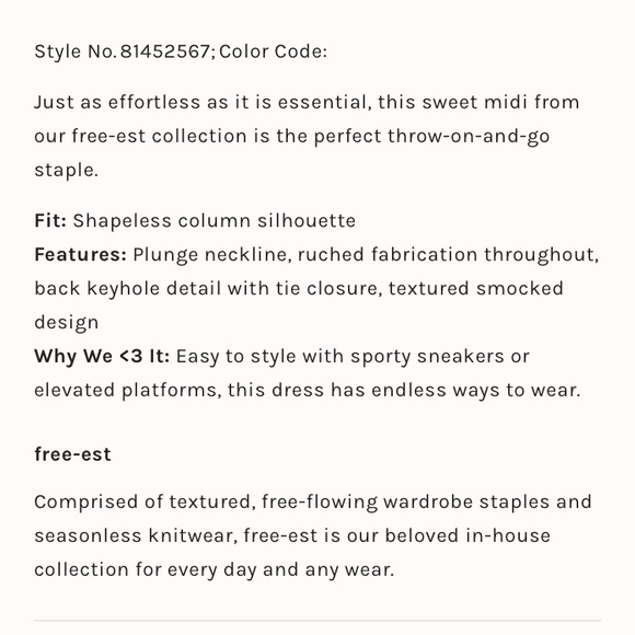 New: Free People Agatha Midi Dress. Size Large - Picture 9 of 16